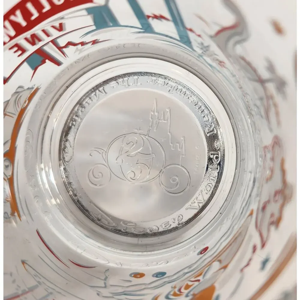Walt Disney World Remember The Magic 25th Anniversary McDonalds Glass Cup